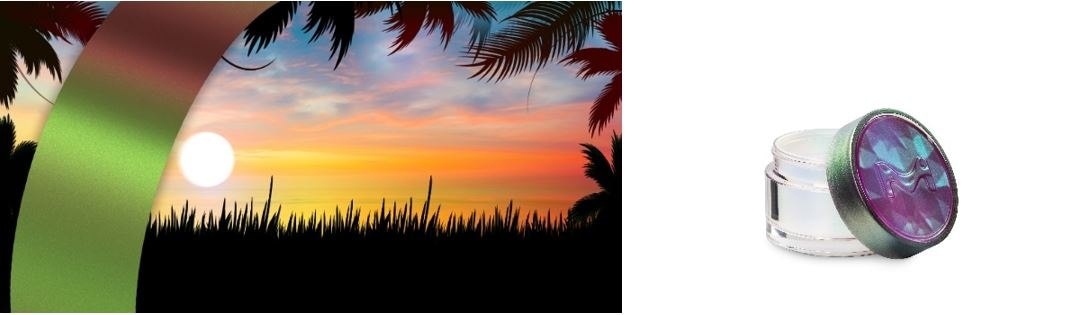 Colorstream® T10-03 Tropic Sunrise雨林旭日变色龙颜料用于化妆品包装