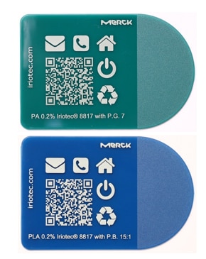 激光打标粉Iriotec® 8817应用于脂肪族聚合物