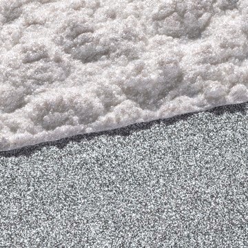 Ronastar&#174; Frozen Jewel masstone, silver, 20-200&#160;&#956;m particle size distribution